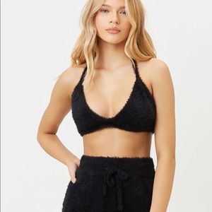 Frankies Bikinis Boardwalk Fuzzy Bra Top
